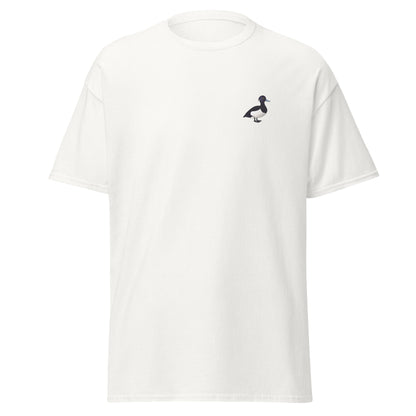 Tufted Duck unisex bird T-shirt in White