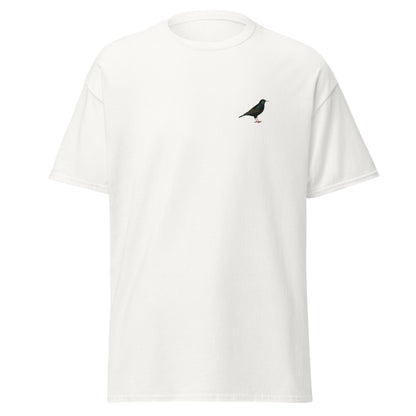 Starling unisex bird T-shirt in White