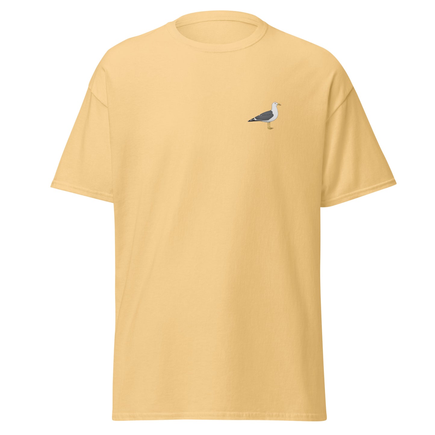 Lesser Black-backed Gull unisex bird T-shirt in Yellow Haze