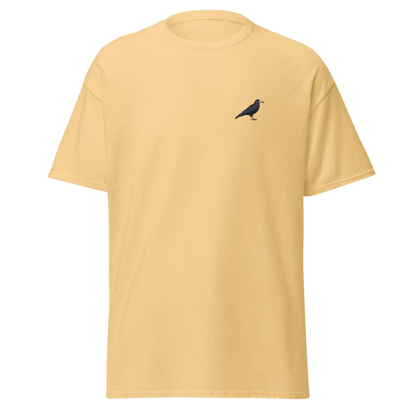 Rook unisex bird T-shirt in Yellow Haze