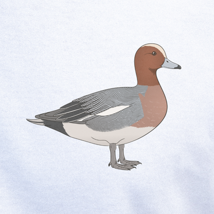 Birdex close-up mockup - Wigeon Unisex T-shirt